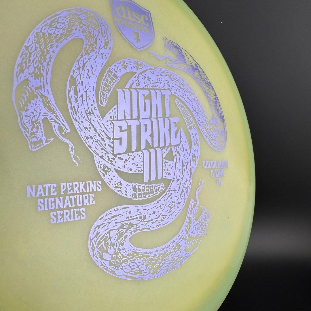 Color Glow C-line FD - Night Strike 3 - Rare Lime - Nate Perkins Discmania