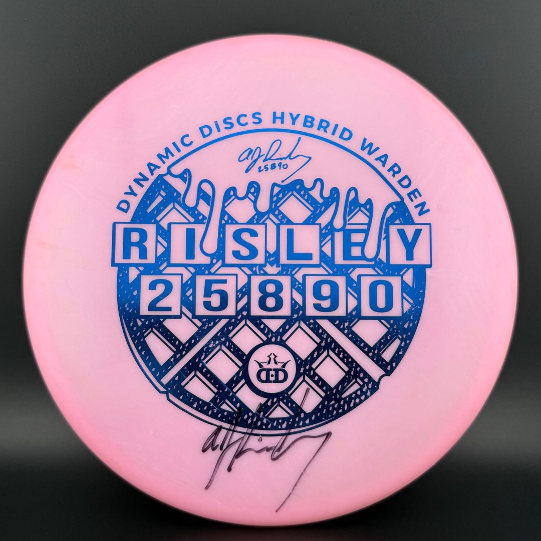 Hybrid Warden *Signed* - AJ Risley Waffle Stamp *Used* Dynamic Discs