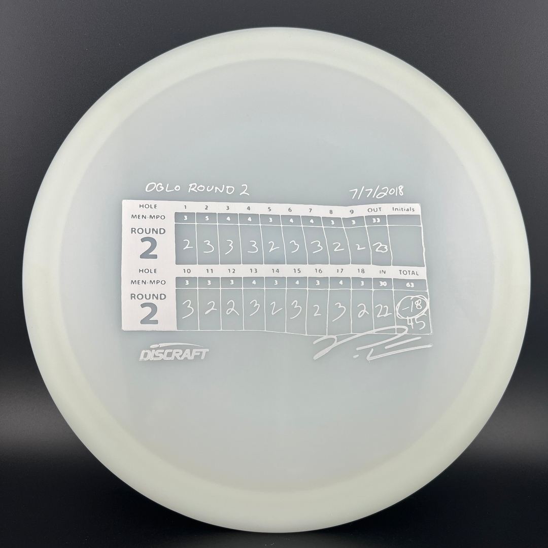 UV Z Glo Anax - Paul McBeth 18 Under Round - DGLO 2024 Discraft