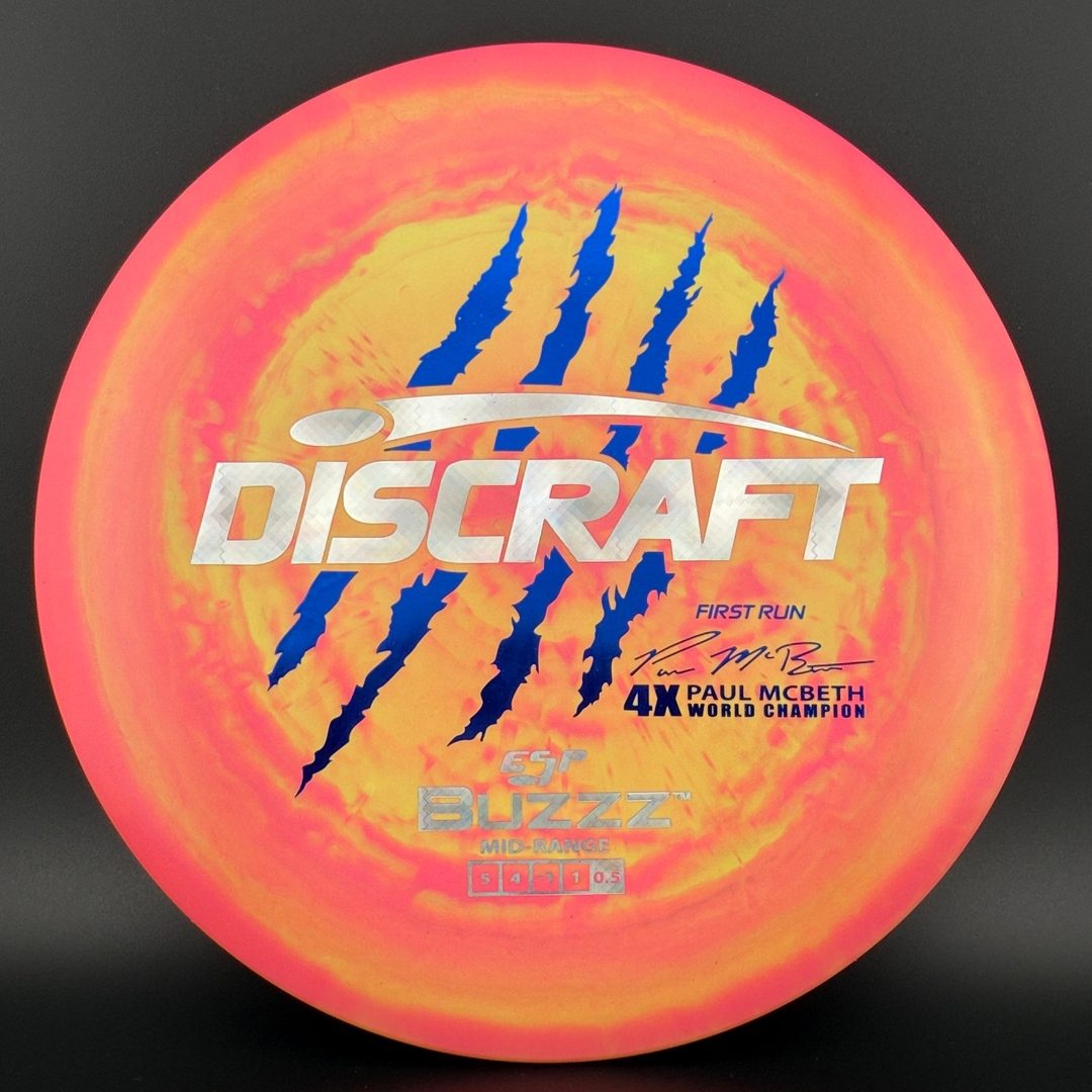 Swirly ESP Buzzz First Run - Paul McBeth 4x Claws - Hot Pink Discraft