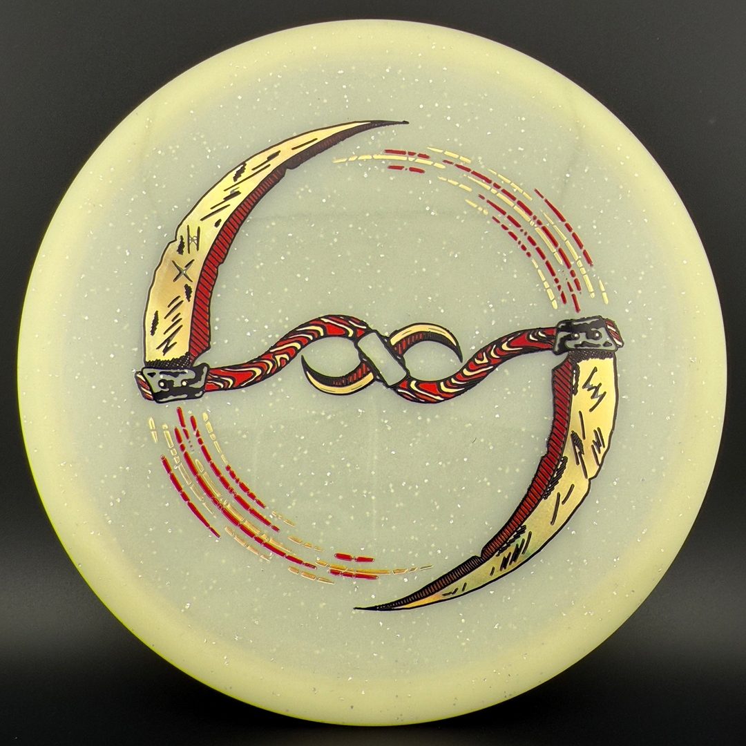 Metal Flake Glow C-Blend Inca - "Infinity Blade" by Ripper Studios Infinite Discs