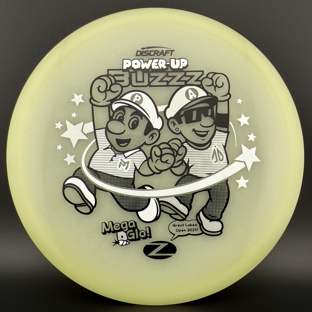 Mega Glo Buzzz - Power-Up - Paul McBeth & Anthony Barela Collab Discraft