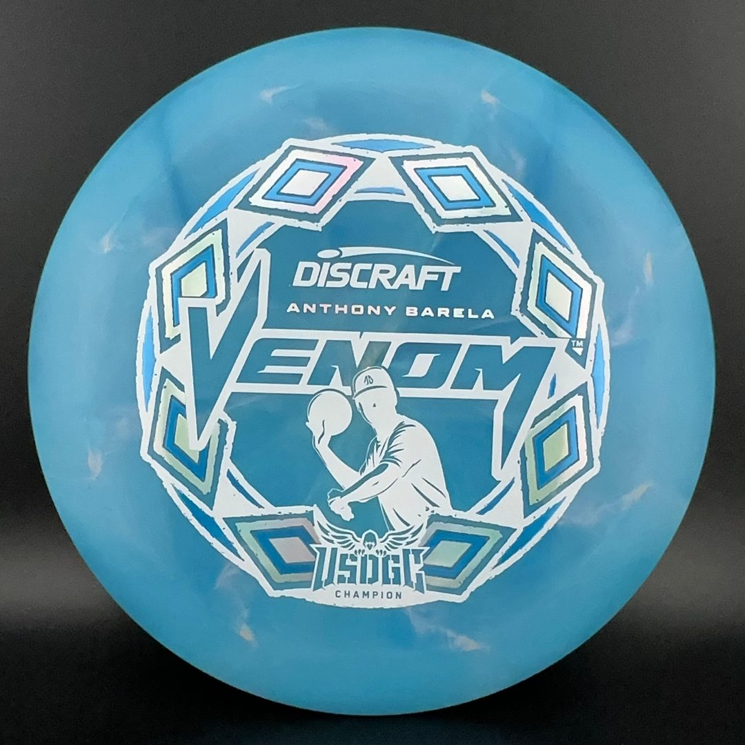 2025 USDGC Anthony Barela Swirl Venom "Pop Top" MINT Discs