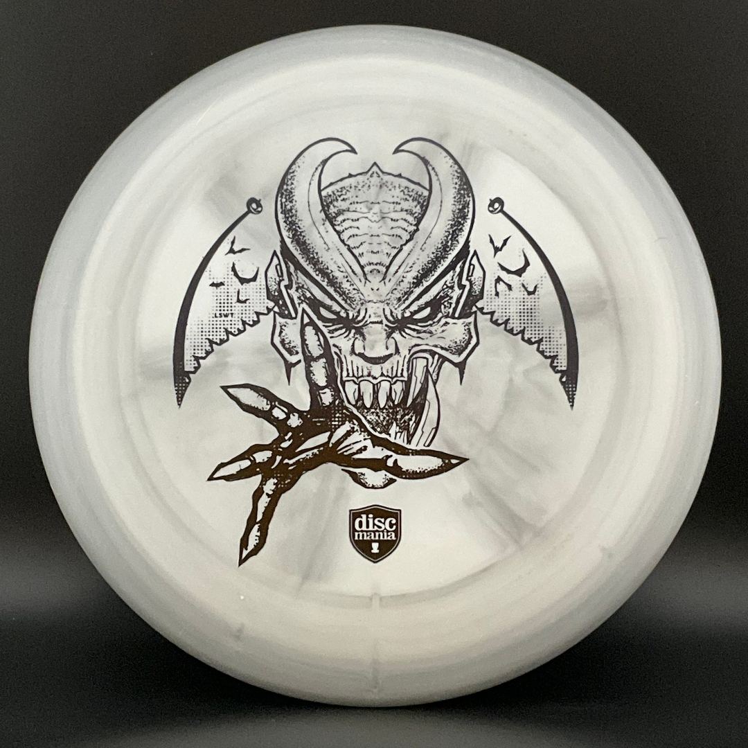 Glow D-Line P2 *Les White Stash* - "Zombie Gremlin" with Hand Painted Back Art! Discmania