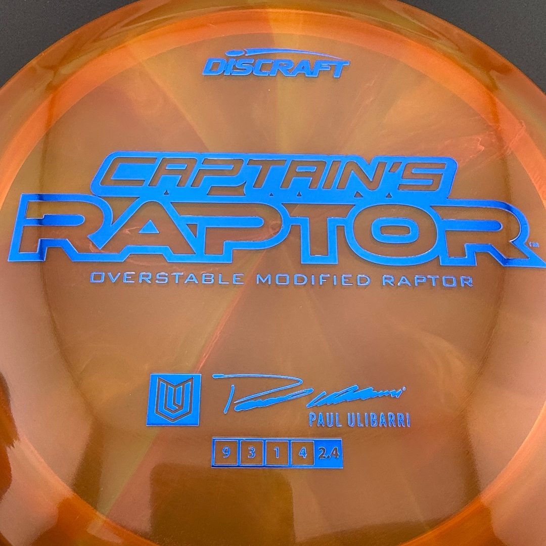 Special Z Blend Captain's Raptor - Paul Ulibarri 2025 Signature Series Discraft