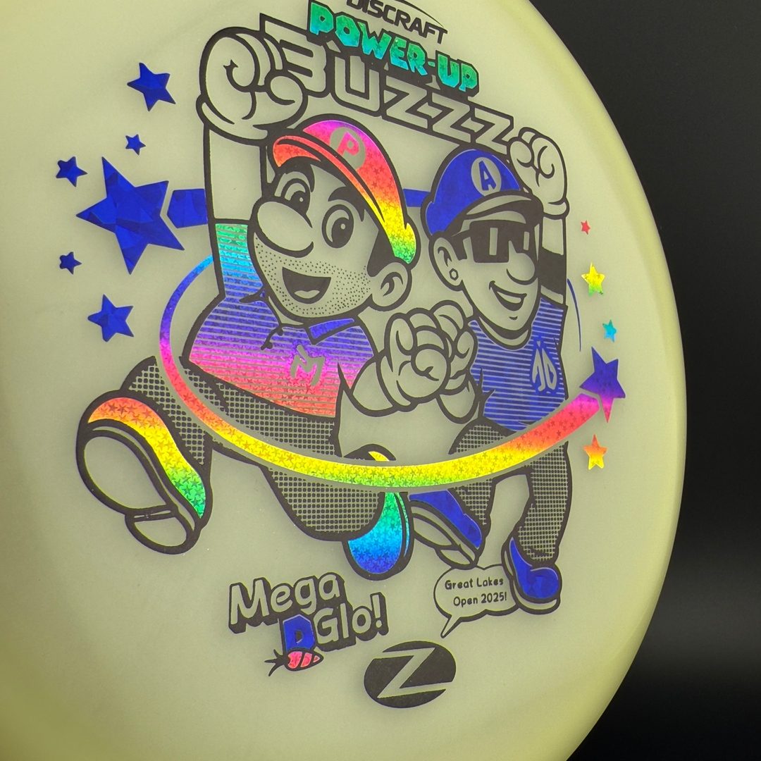Mega Glo Buzzz - Power-Up - Paul McBeth & Anthony Barela Collab Discraft