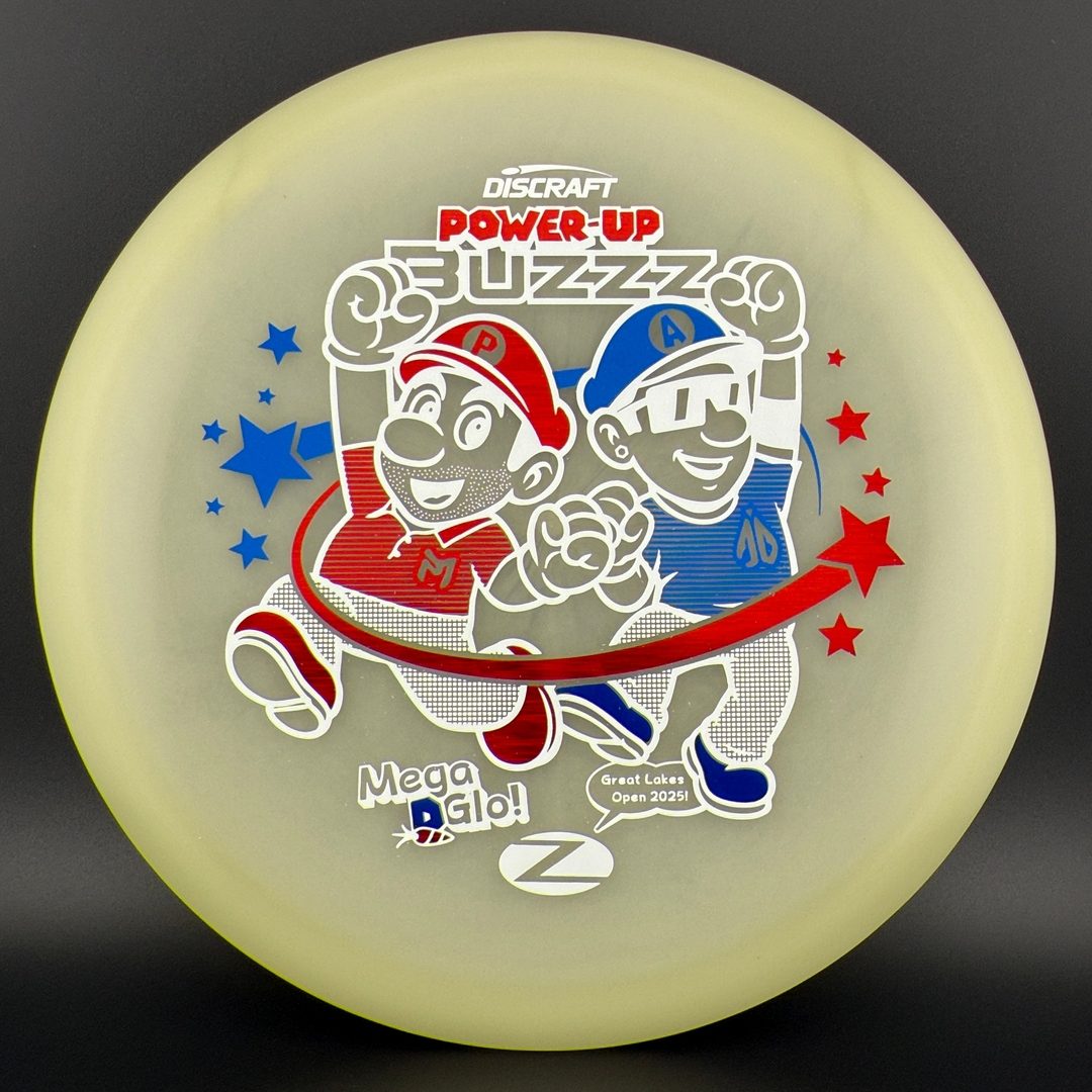 Mega Glo Buzzz - Power-Up - Paul McBeth & Anthony Barela Collab Discraft