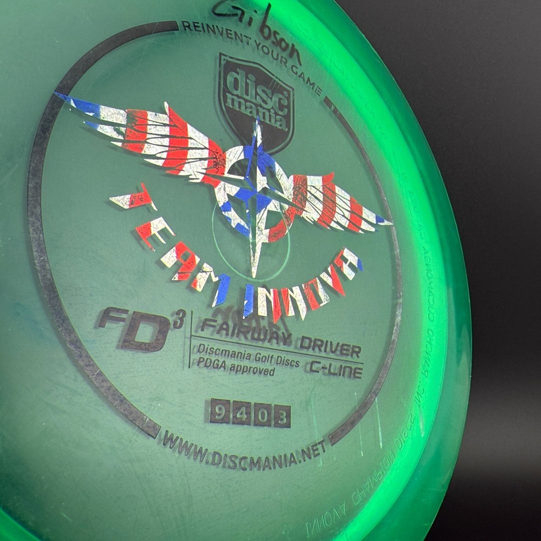 C-Line FD3 - Innova Made - Team Innova *Gibson Stash Used* Discmania