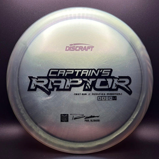 Special Z Blend Captain's Raptor - Rare Colorshift - First Run Paul Ulibarri Discraft