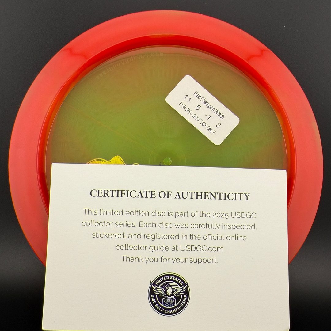 Halo Champion Wraith - USDGC Wax Seal - Small Batch 1/100 Innova