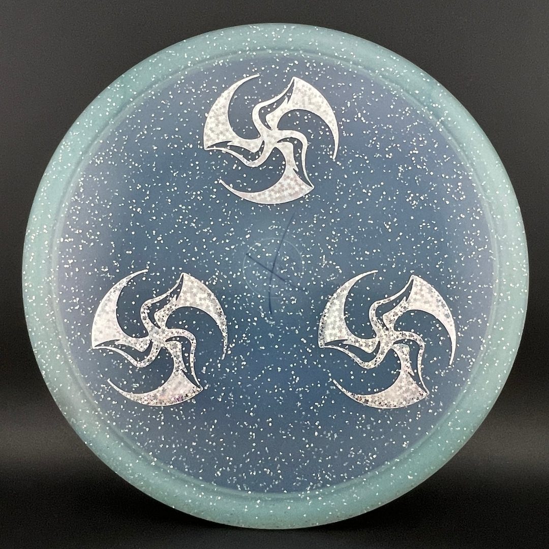 Metal Flake C-Line MD4 - X-Out - Three Mini Huk Lab Stamps - Innova Made *Warehouse Stash* Discmania