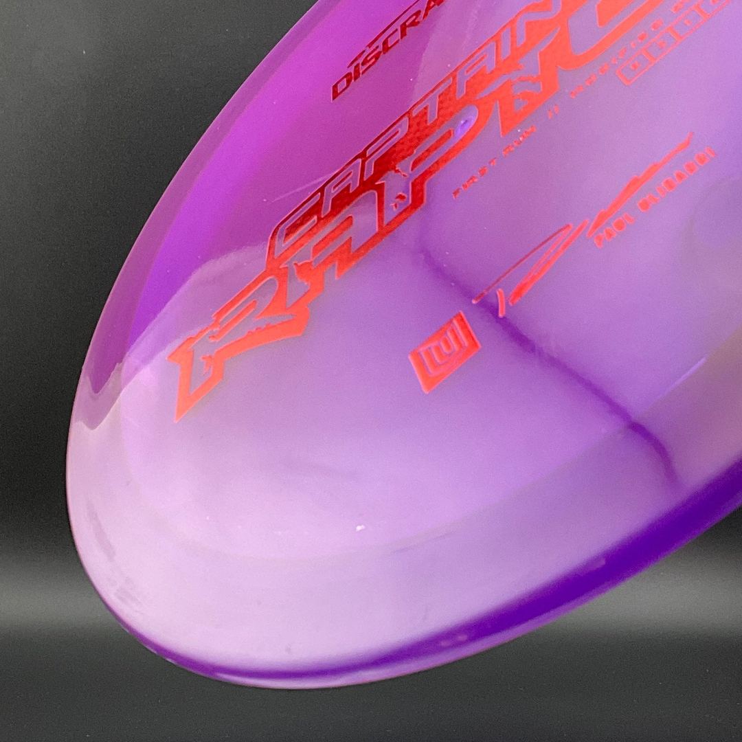 Captain's Raptor - First Run - Paul Ulibarri Signature Series - Grape Colorshift Discraft