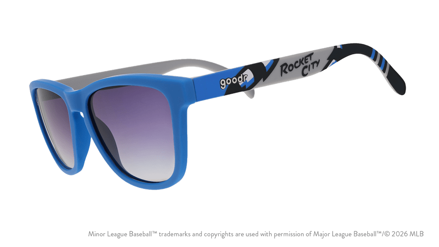 "Blast Off, Trash Pandas" Rocket City MiLB Polarized Sunglasses Goodr