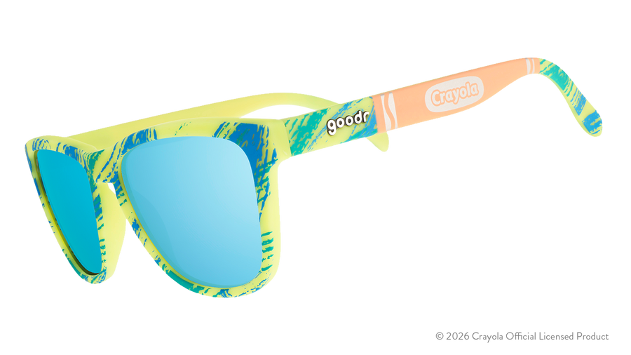 "Lime-A-Palooza" UV Activated Crayola OG Polarized Sunglasses Goodr