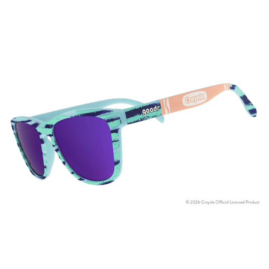 "Pool Party" UV Activated Crayola OG Polarized Sunglasses Goodr