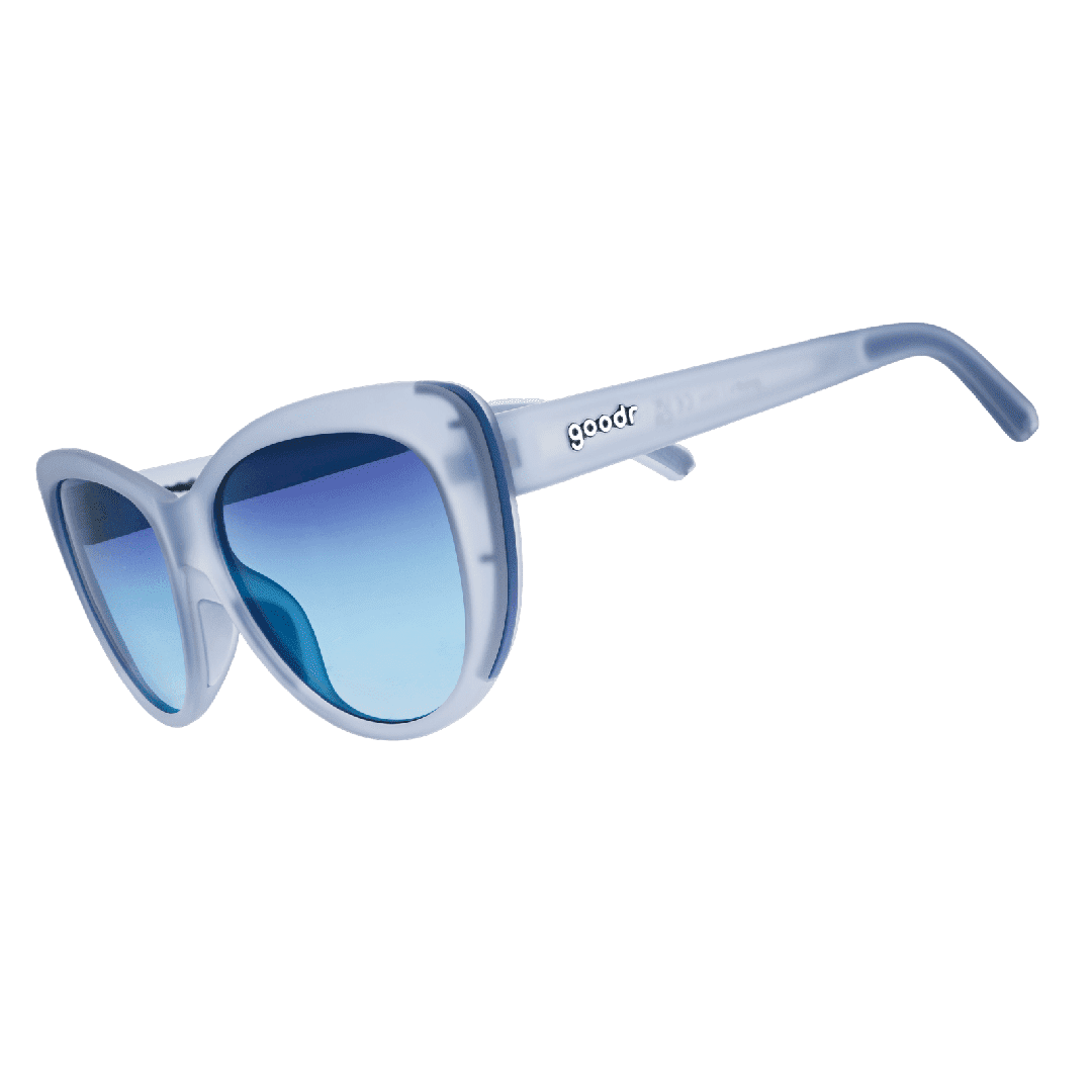 "Spin Me In Sapphire" Glam G Polarized Sunglasses Goodr