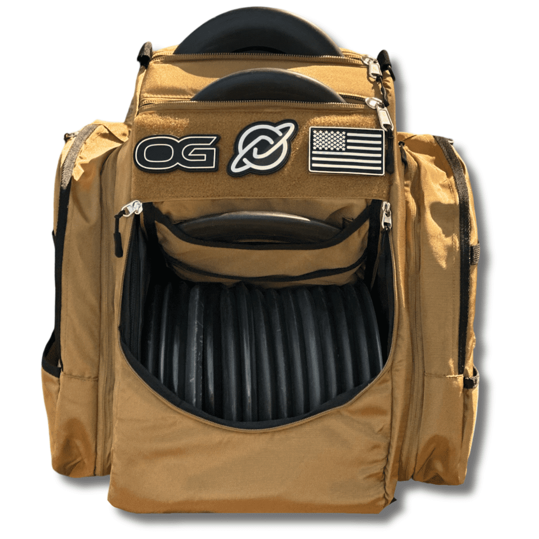 Discology Disc Golf OG V3 Disc Golf Bag - Coyote Tan Discology Disc Golf