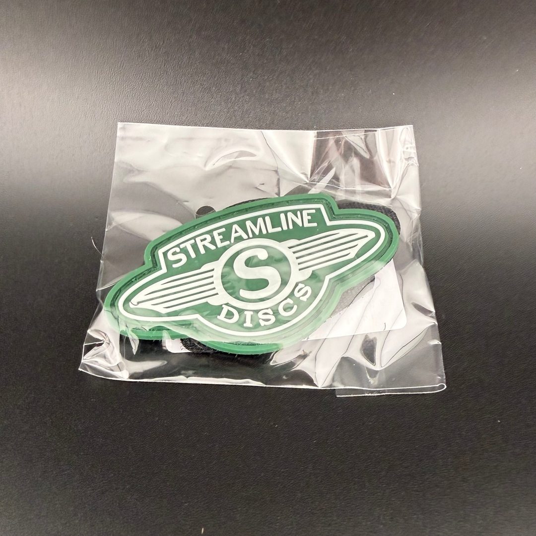 Streamline Wings PVC Patch Hook N Loop Backside Streamline