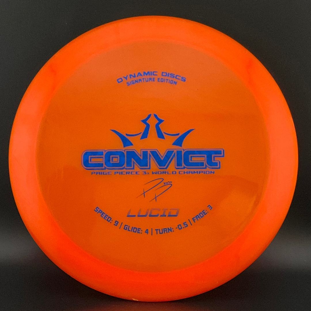 Lucid Convict - 2016 Paige Pierce 3x World Champion Signature Edition USED Dynamic Discs