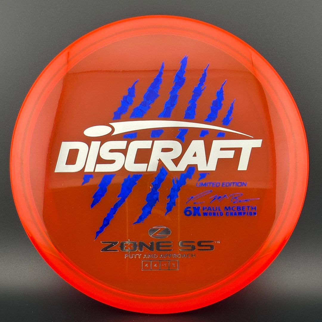 Z Zone SS - Paul McBeth 6x Claws Limited Edition Discraft