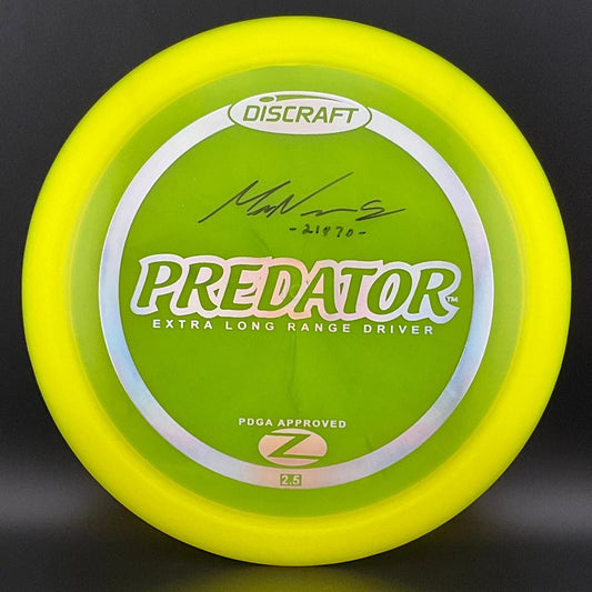 Z Predator *Signed* - PFN - Max Nichols Discraft