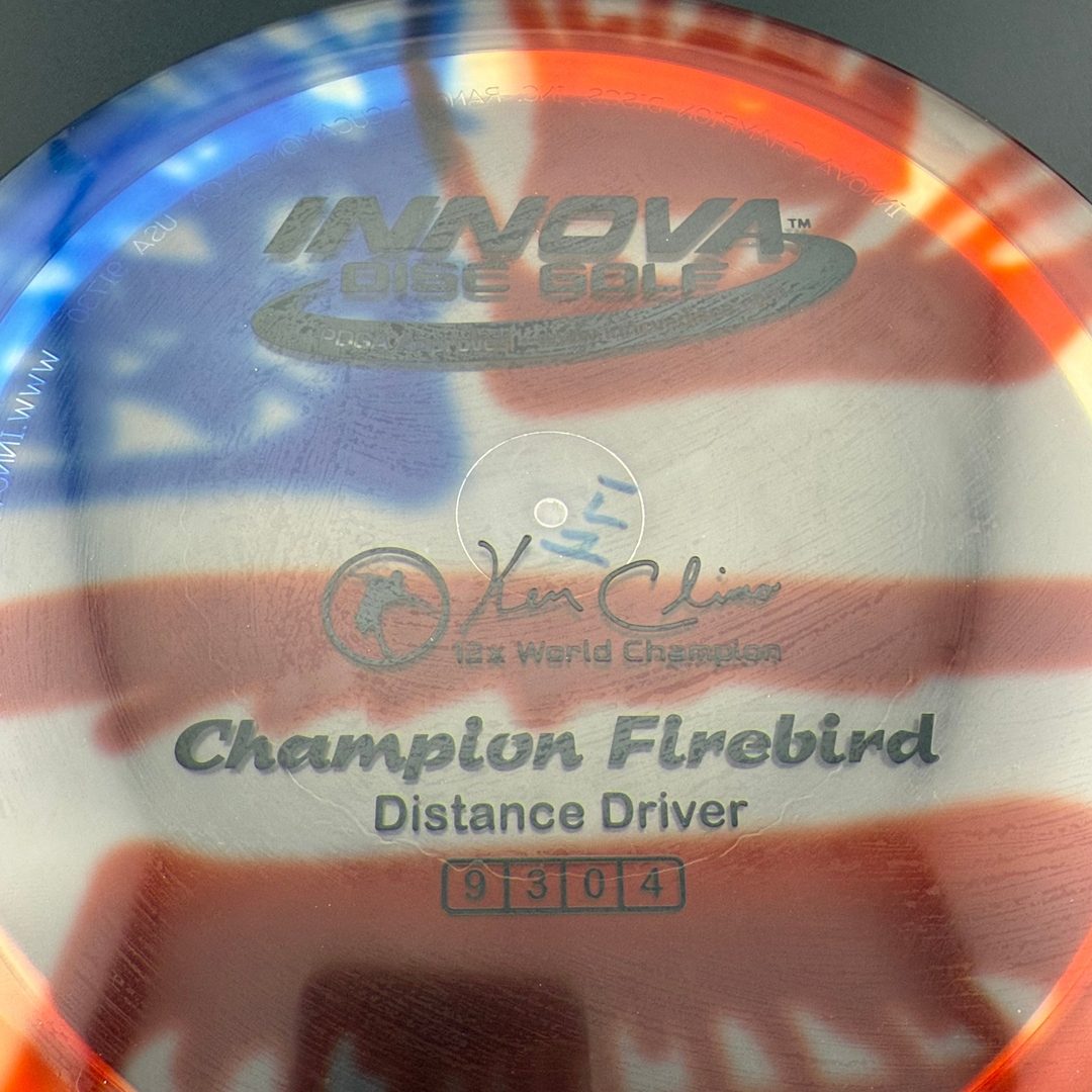 Flag I-Dye Champion Firebird - Ken Climo 12x *Gibson Stash* Innova