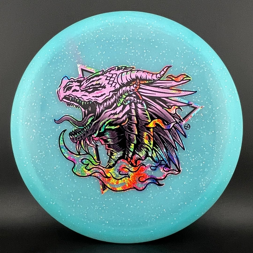 Metal Flake Glow C-Blend Chariot - Infinite Dragon Triple Foil Infinite Discs