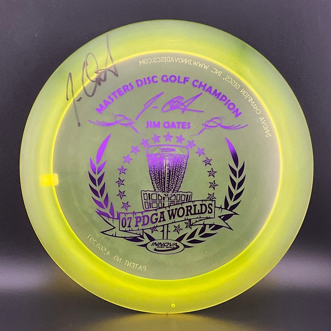 Champion XCaliber *Signed* - 2007 PDGA World Masters Champion Jim Oates Innova