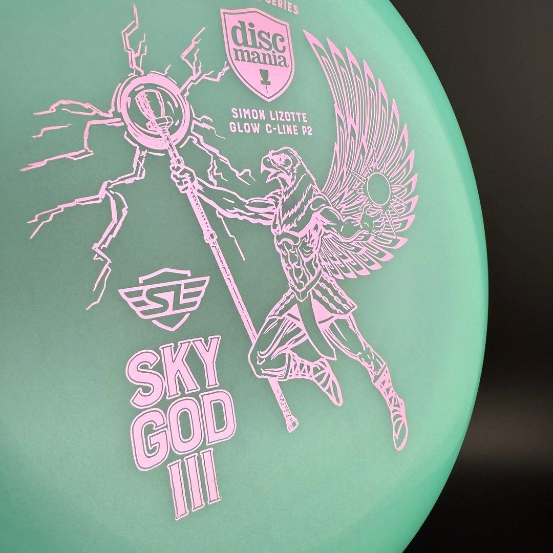 Color Glow C-Line P2 - Sky God III - Turquoise SG3 Simon Sig Series Discmania