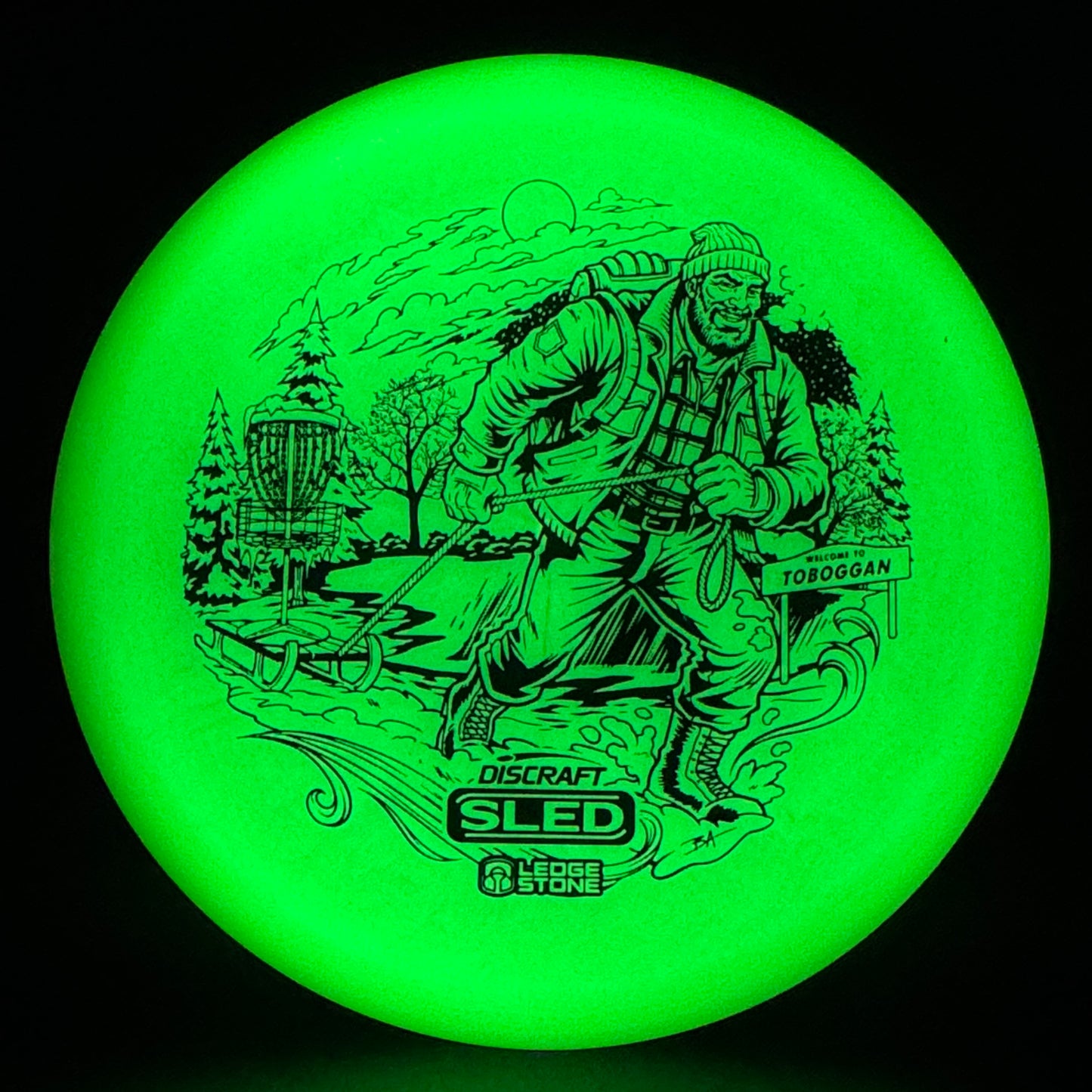 Mega Glo Sled - Worlds Detroit 26 - Toboggan Edition