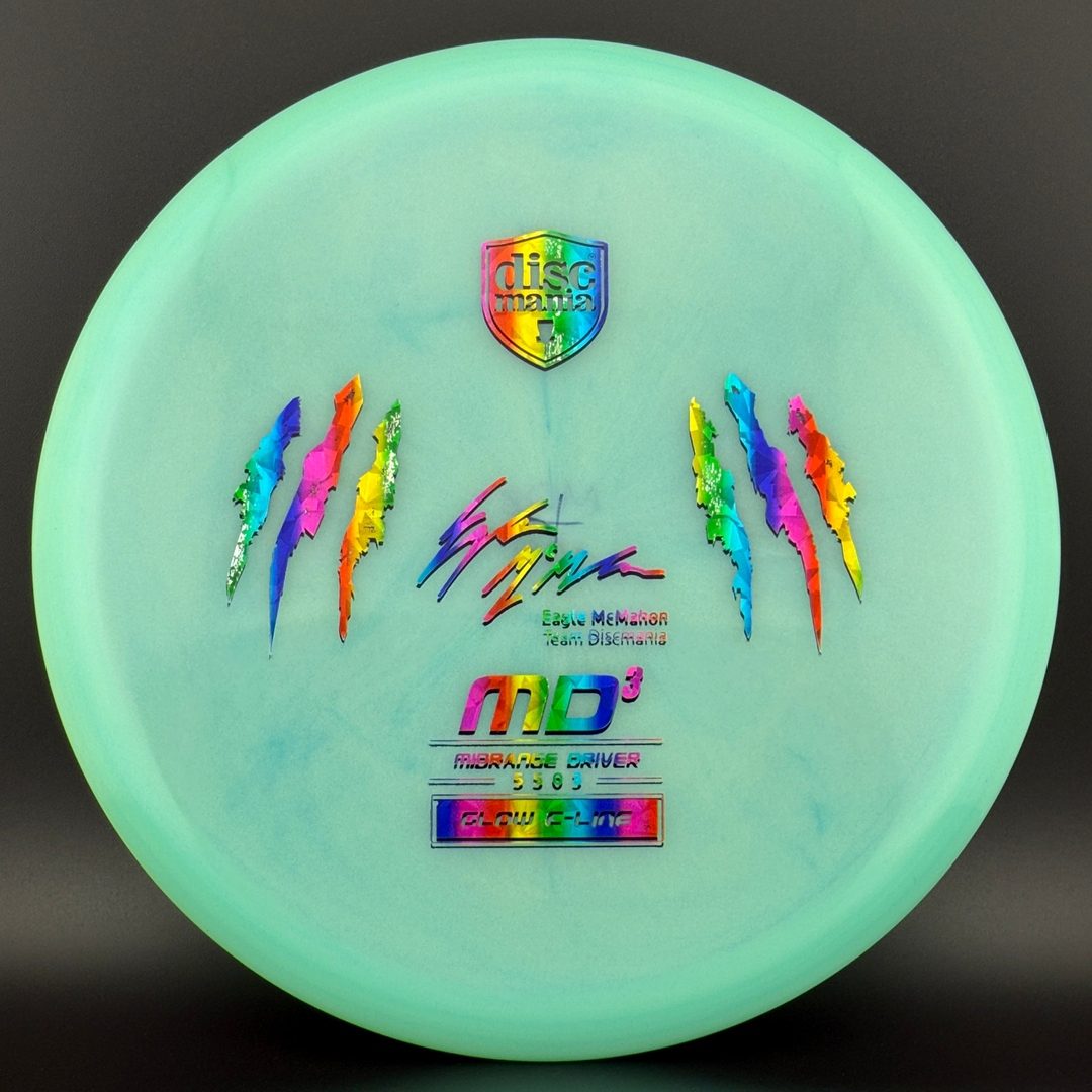 Color Glow C-Line MD3 Penned Eagle Claw X-Out *Warehouse Stash* Discmania