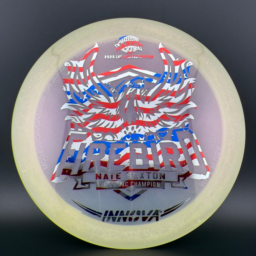 Proto Glow Pearl Champion Firebird - Flag Foil - 2025 LVC Nate Sexton Innova