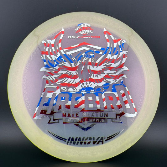 Proto Glow Pearl Champion Firebird - Flag Foil - 2025 LVC Nate Sexton Innova