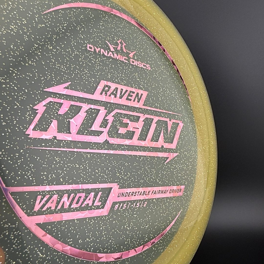 Lucid Gold Metal Flake Vandal - Raven Klein 2025 Team Series Dynamic Discs