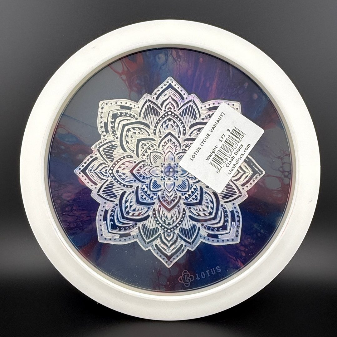 Tone Lotus First Run - Lotus Stamp - Doodle Discs Dyed Clash Discs