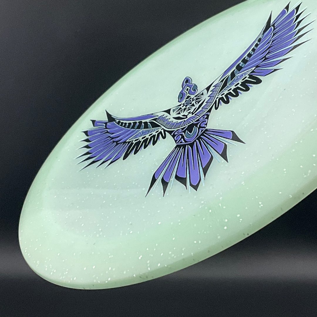 Metal Flake Glow Aztec X-Out - Eagle Triple Foil Infinite Discs