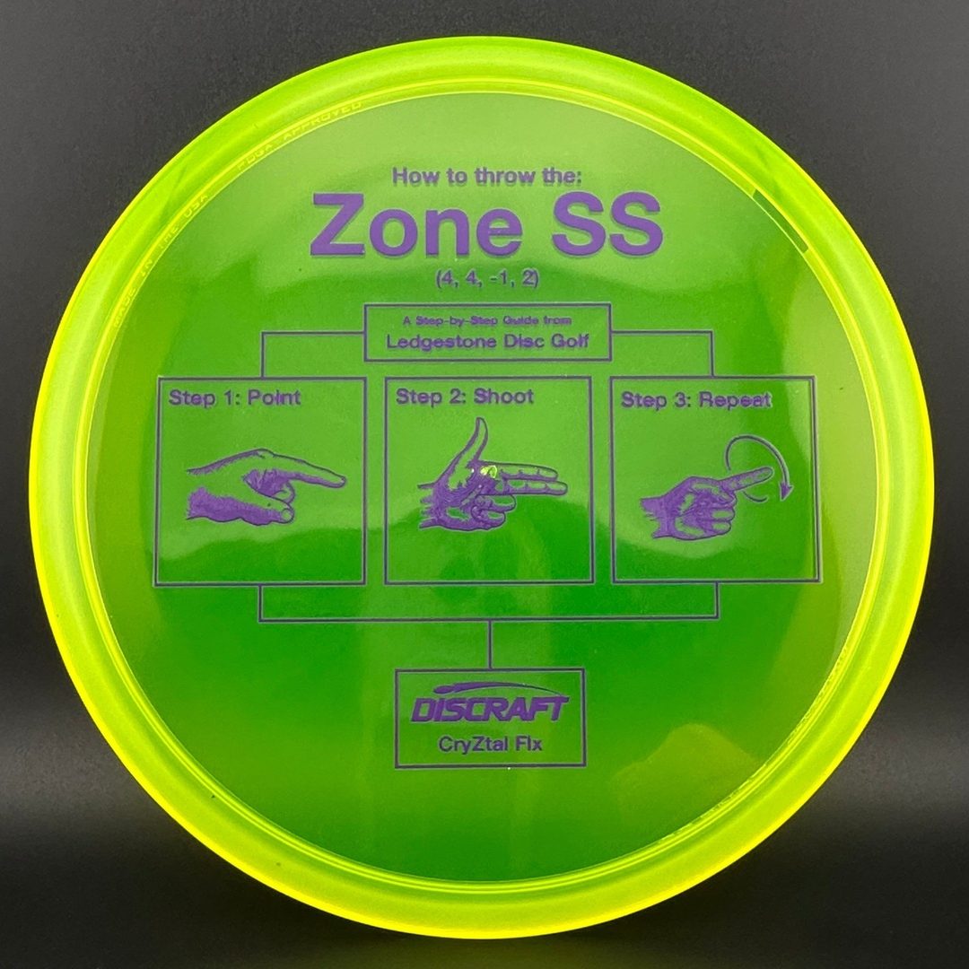 Cryztal Flx Zone SS - Step-By-Step - Ledgestone 2025 Discraft