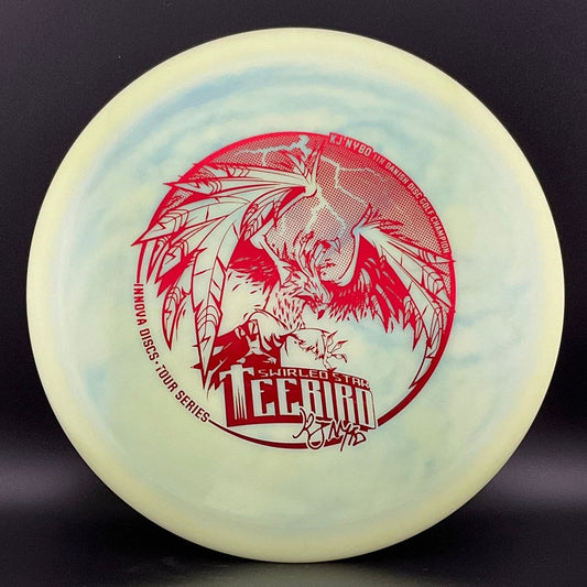 Swirled Star Teebird - 2018 KJ Nybo TS - XL Stamp - Iced Mint + Blue Innova