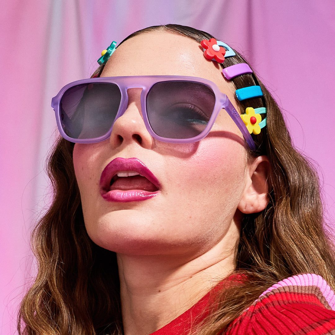 “Frozen Grape Escape" Limited RETRO G Polarized Sunglasses Goodr
