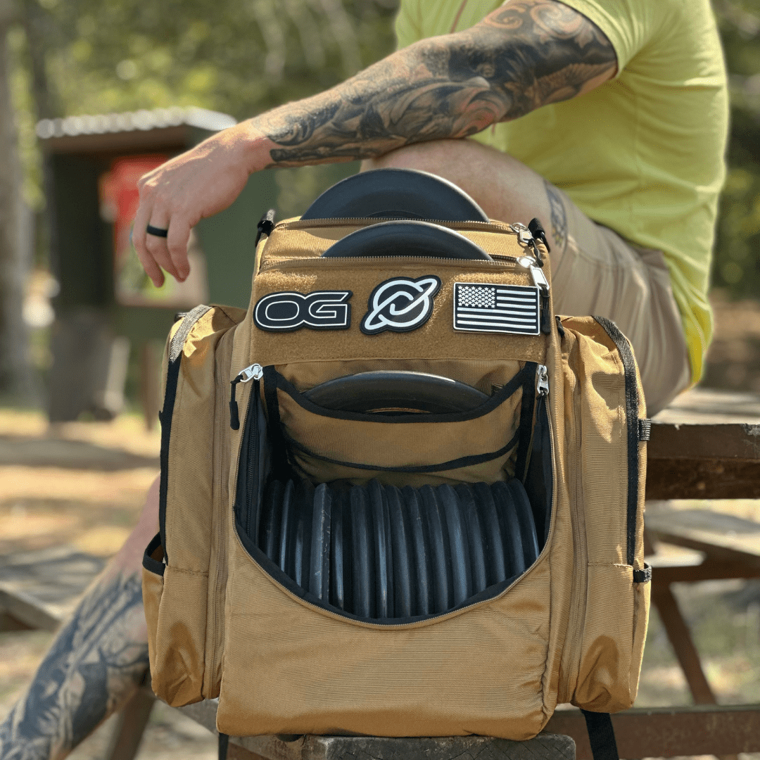 Discology Disc Golf OG V3 Disc Golf Bag - Coyote Tan Discology Disc Golf