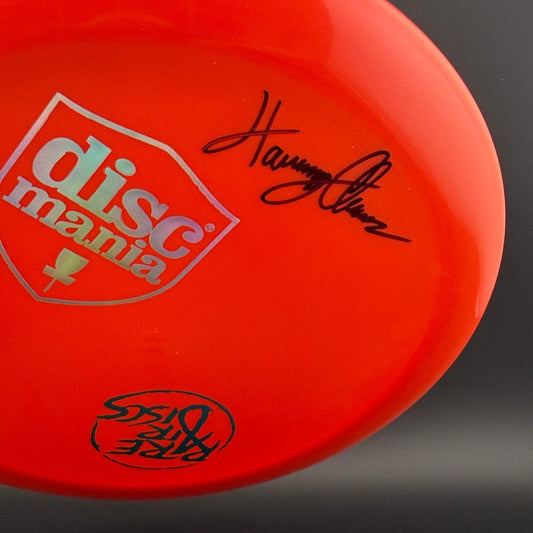 Q-Line DD3 - Harry Chace Autographed Mini Shield X Rare Air Discmania