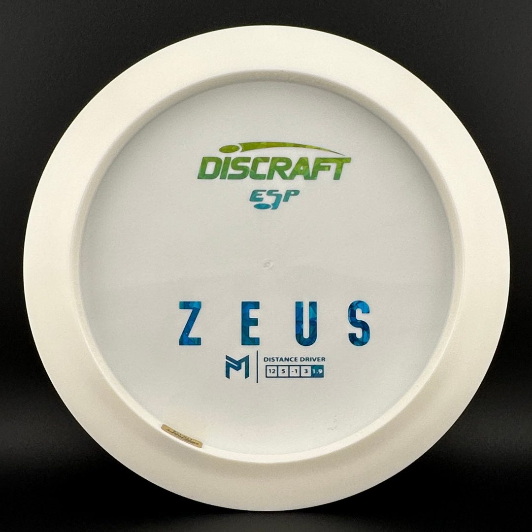 White ESP Zeus - Bottom Stamp Dyer's Delight - Paul McBeth Discraft