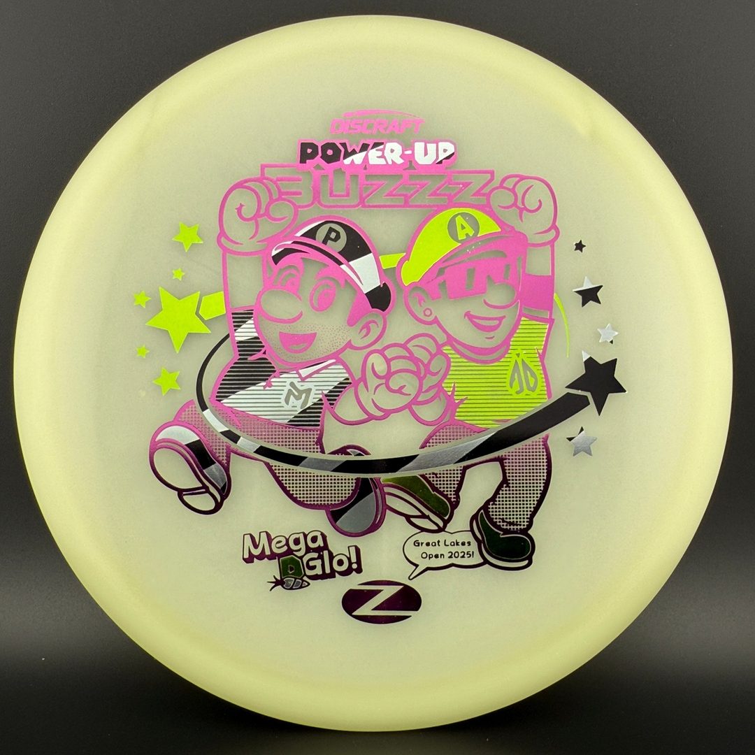 Mega Glo Buzzz - Power-Up - Paul McBeth & Anthony Barela Collab Discraft