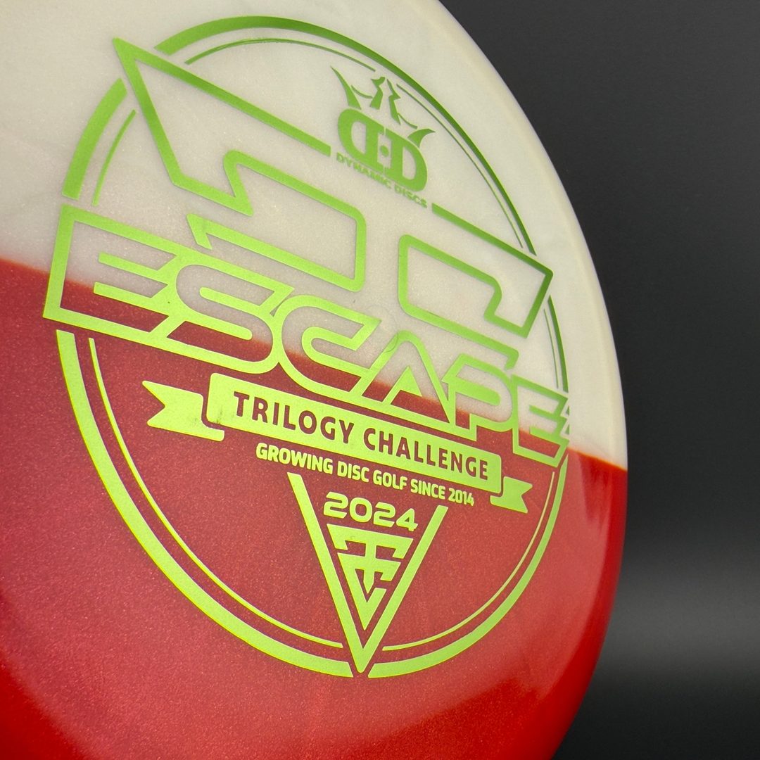 Lucid-Ice Glimmer Escape - Trilogy Challenge - Red Split Dyed Dynamic Discs