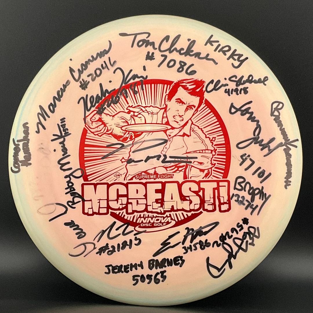 Swirly S-Line P2 *Les White Stash* - "McBeast!" Signed! Limited Penned Run Pre-SG2 Innova Made Discmania