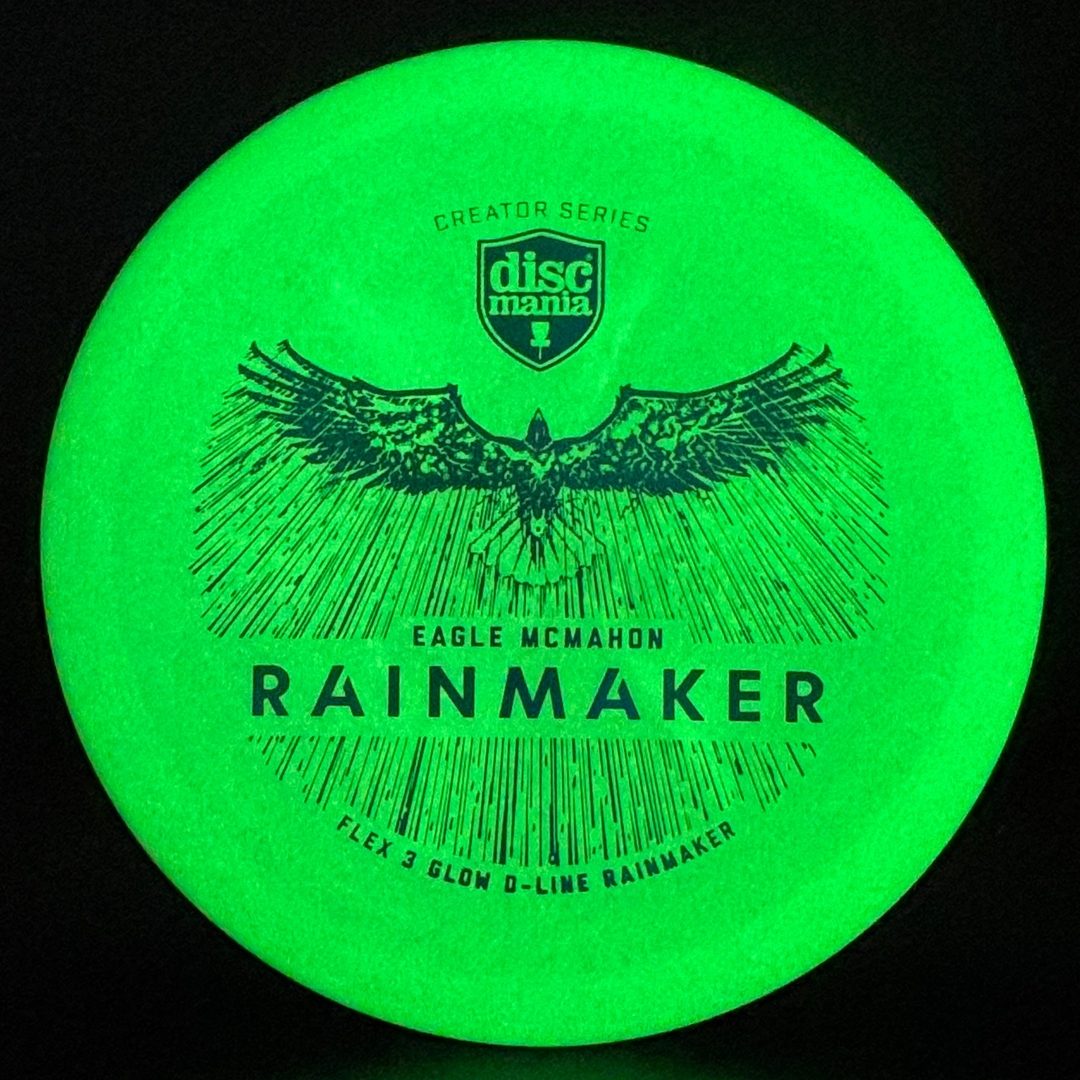Glow D-Line Flex 3 Rainmaker - Eagle McMahon Creator Series *Colten Stash* Discmania