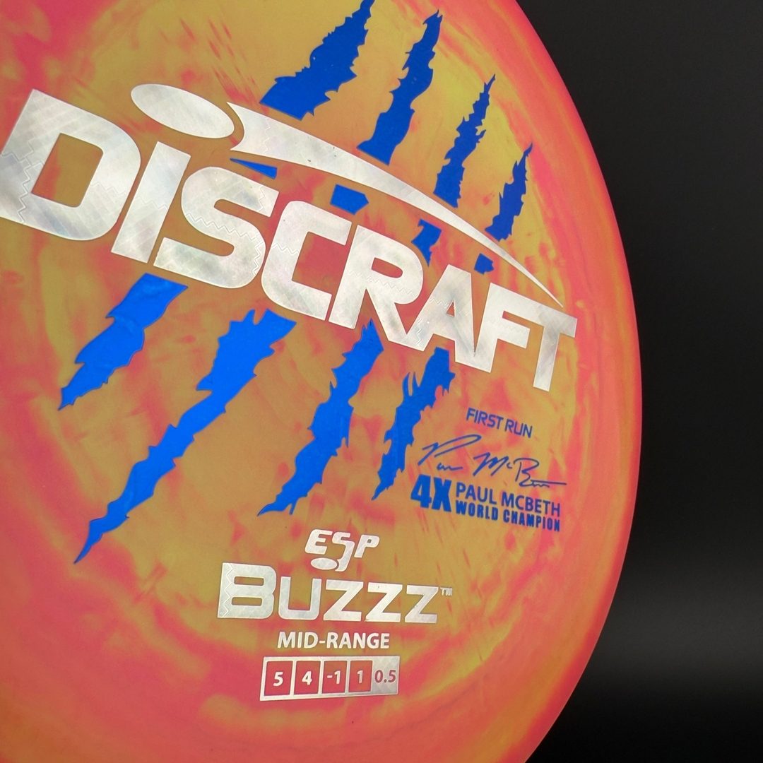 Swirly ESP Buzzz First Run - Paul McBeth 4x Claws - Hot Pink Discraft