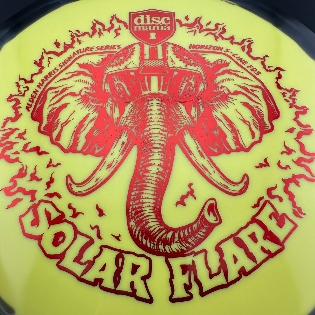 Horizon S-Line FD3 - Solar Flare - Alden Harris Signature Series Stamp by Manny Trujillo DROPPING OCTOBER 9TH @ 7 AM MST Discmania