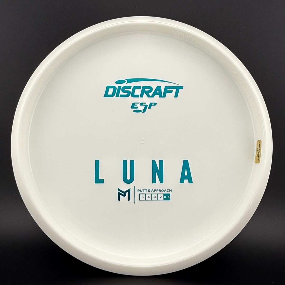 White ESP Luna - Bottom Stamp - Dyer's Delight Discraft