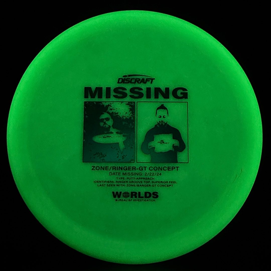 Glo ESP Zone GT Ringer Top - Missing - Worlds 2024 Discraft